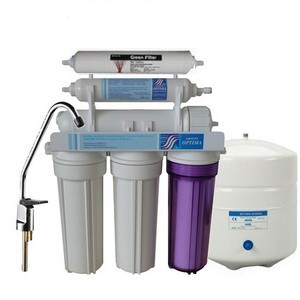 Geekpure Système de filtre à eau potable à osmose inverse en 6 étapes avec filtre de reminéralisation alcalin pH+-75 GPD 