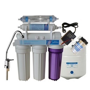 Osmoseur inverse domestique 6 niveaux pompe booster et filtre bille de céramique 280 litres jour