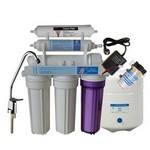 Osmoseur domestique 6 niveaux et pompe booster et filtre remineralisant 280 litres jour