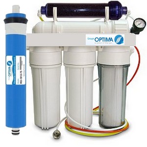 Osmoseur d'aquarium eau de mer avec déionisation et manomètre 100 GPD