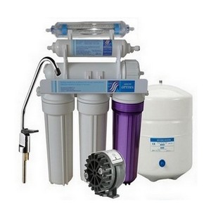 Osmoseur domestique 100 GPD 6 étapes de filtration avec pompe permeate et filtre infrarouges