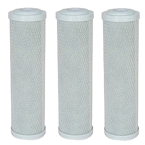 Lot de 3 cartouches charbon bloc de remplacement pour ECO-UV3