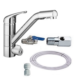 Robinet finition chromée pour osmoseur et purificateur d'eau FT Line 3