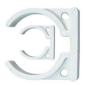 2 clips de fixation mural pour filtre frigo us diamètre 6 cm