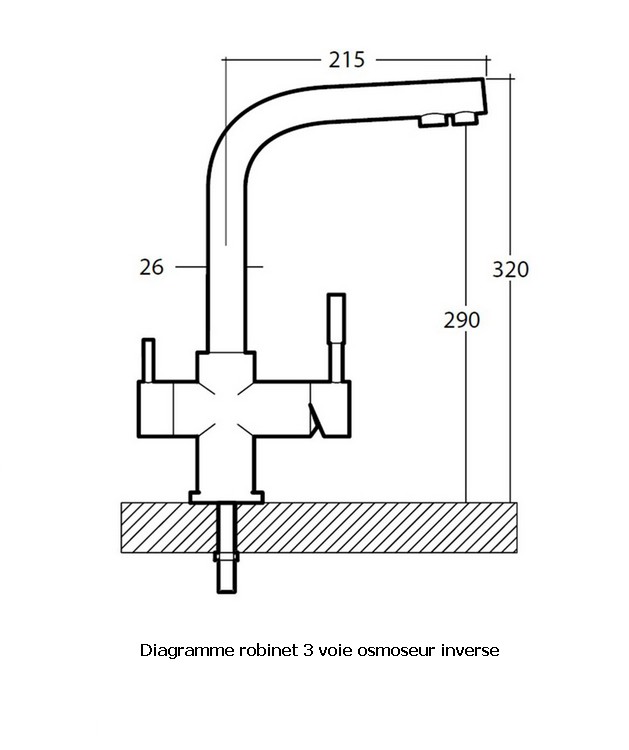 Robinet Osmoseur Inverse 3 Voies