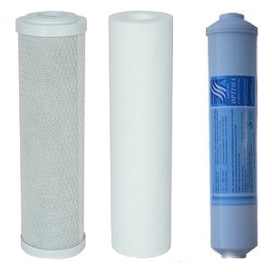 Lot de 3 cartouches filtres remplacement osmoseur domestique 4 niveaux