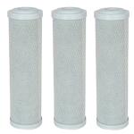 Lot de 3 cartouches charbon bloc de remplacement pour ECO-UV3